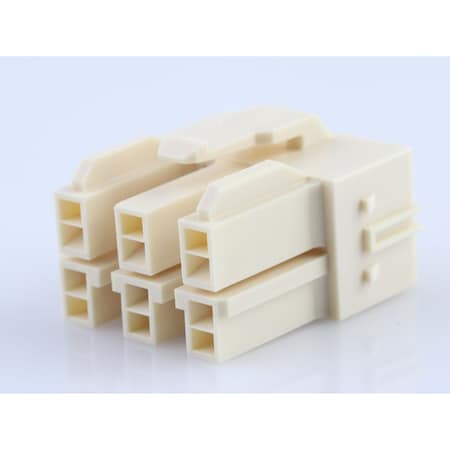 Molex Cp-6.5 Receptacle Housing, Glow-Wire Capable, 6.50Mm Pitch, Dual Row, 6 Circuits, Natural 1512072611